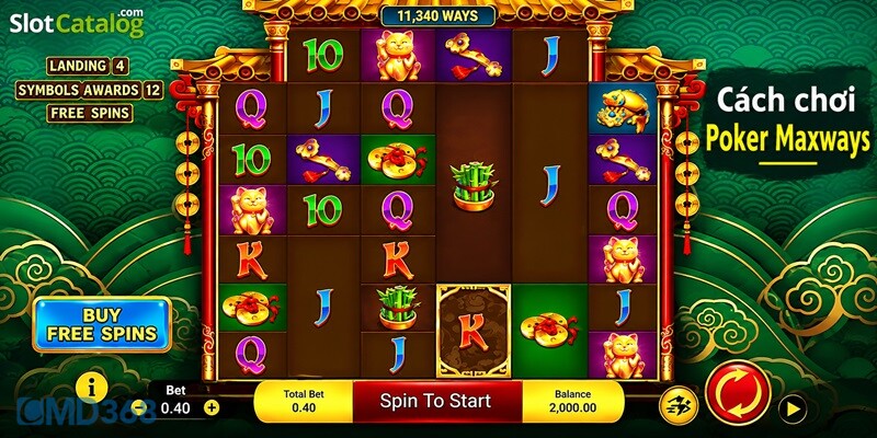Cách chơi Poker Maxways tại CMD368 trúng lớn Cách chơi Poker Maxways tại CMD368 trúng lớn