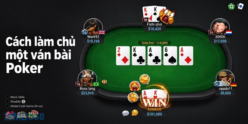 Cẩm nang làm chủ một ván bài Poker tại Casino CMD368 Cẩm nang làm chủ một ván bài Poker tại Casino CMD368