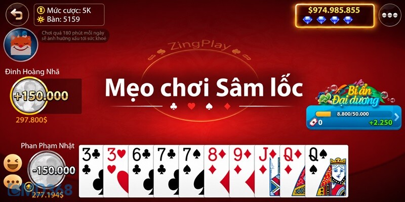 Chia sẻ mẹo chơi Sâm lốc kinh điển Chia sẻ mẹo chơi Sâm lốc kinh điển