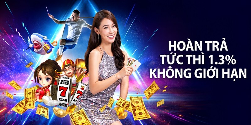 Hoàn trả tức thì 1.3%