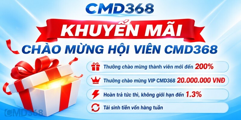 Khuyến mãi chào mừng hội viên CMD368