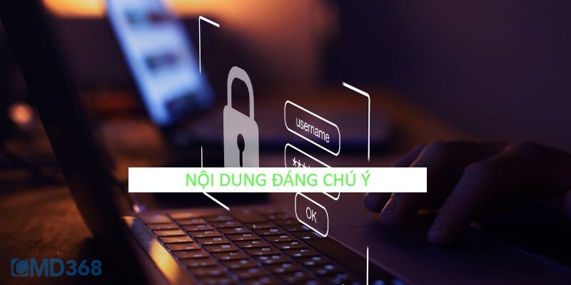 Nội dung đáng chú ý trong chính sách bảo mật CMD368