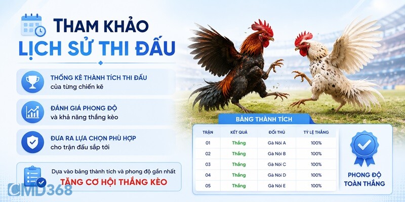 Tham khảo lịch sử thi đấu