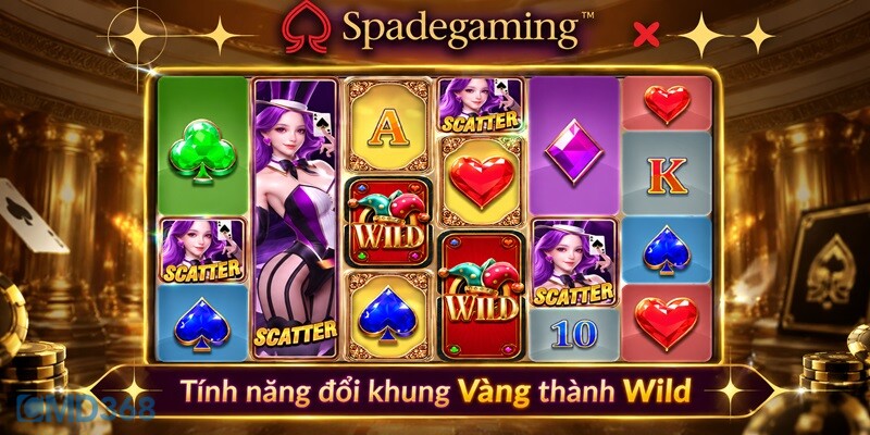 Tính năng đổi khung Vàng thành Wild Tính năng đổi khung Vàng thành Wild