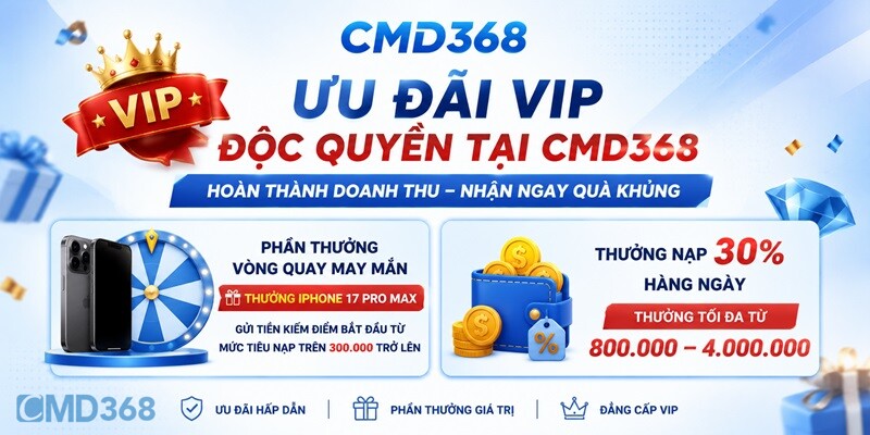 Ưu đãi VIP độc quyền tại CMD368